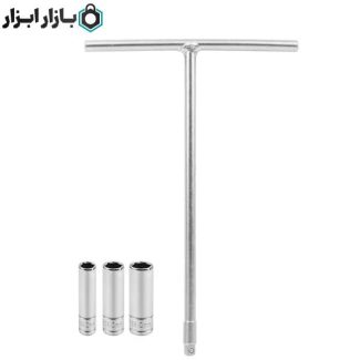 ست آچار بکس دسته T سوکتخور 4 عددی درایو 1/4 اینچ توسن مدل T1473-8TS812