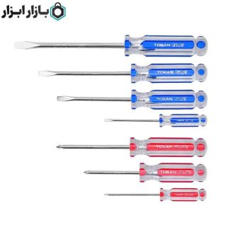 ست پیچ‌گوشتی کریستالی 7 عددی توسن مدل T90N-SB7ES