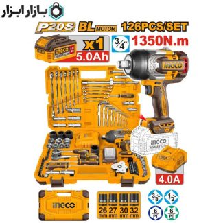 ست 126 پارچه محصولات گاراژی اینکو مدل HKTHP31261