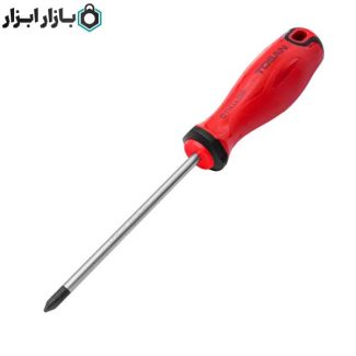 پیچ گوشتی دسته TPR چهارسو سایز 5×100 سری Brusk توسن مدل T4443